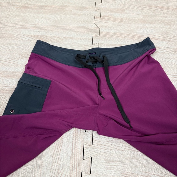Patagonia Women’s Girona Board Shorts Swim Trail Hike Purple Shorts Size 6 - Picture 10 of 14